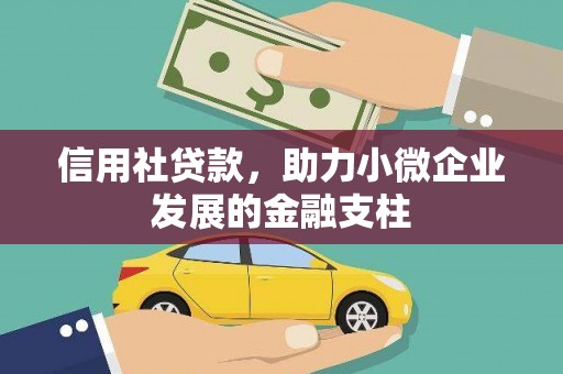 镇赉信用社贷款，助力小微企业发展的金融支柱