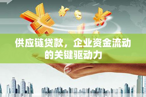 镇赉供应链贷款，企业资金流动的关键驱动力