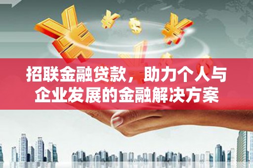 镇赉招联金融贷款，助力个人与企业发展的金融解决方案