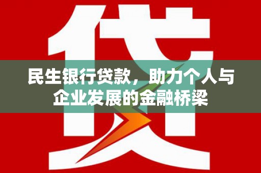 镇赉民生银行贷款，助力个人与企业发展的金融桥梁