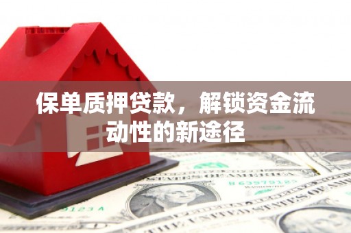 镇赉保单质押贷款，解锁资金流动性的新途径