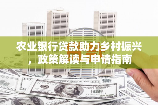 镇赉农业银行贷款助力乡村振兴，政策解读与申请指南