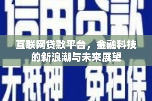 镇赉互联网贷款平台，金融科技的新浪潮与未来展望