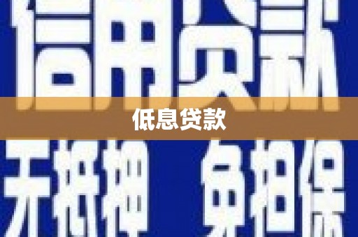 镇赉低息贷款