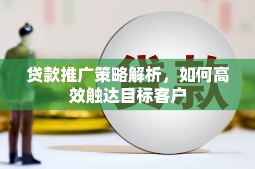 镇赉贷款推广策略解析，如何高效触达目标客户