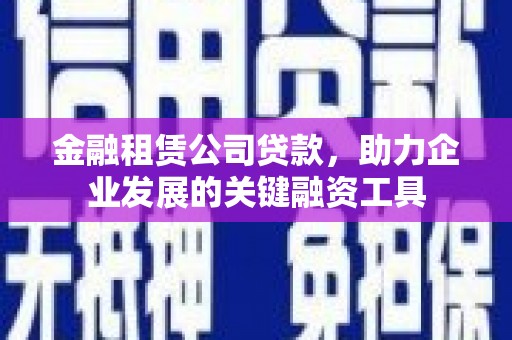 镇赉金融租赁公司贷款，助力企业发展的关键融资工具