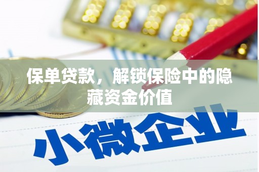 镇赉保单贷款，解锁保险中的隐藏资金价值