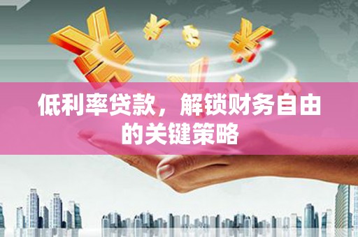 镇赉低利率贷款，解锁财务自由的关键策略