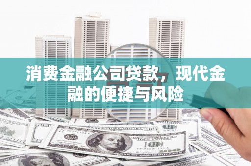 镇赉消费金融公司贷款，现代金融的便捷与风险