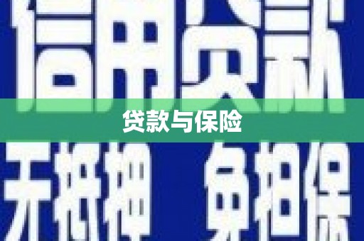 镇赉贷款与保险