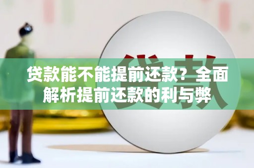镇赉贷款能不能提前还款？全面解析提前还款的利与弊