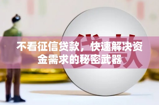 镇赉不看征信贷款，快速解决资金需求的秘密武器