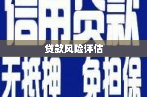 镇赉贷款风险评估