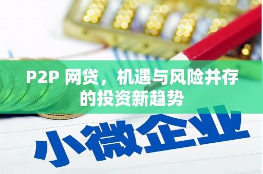 镇赉P2P 网贷，机遇与风险并存的投资新趋势