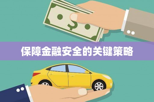 镇赉保障金融安全的关键策略