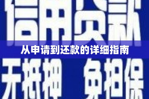镇赉从申请到还款的详细指南